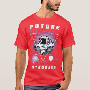 Camiseta O Futuro Astronauta Na Lua Para Homens
