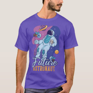 Camiseta O Futuro Astronauta Na Lua Para Homens