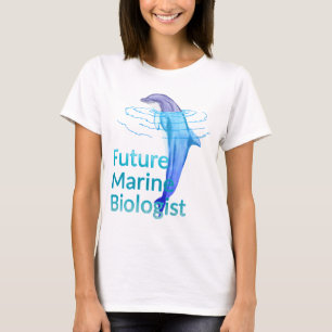 Camiseta O Futuro Biólogo Marinho Oceano Golfinho