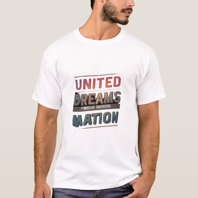 Camiseta "O Futuro Brilhante dos Sonhos Unidos (Frente)