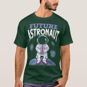 Camiseta O Futuro da Ciência Espacial Exterior da Lua Plane
