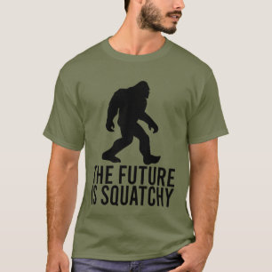 Camiseta O Futuro É Escamuflado - Pé Grande Engraçado