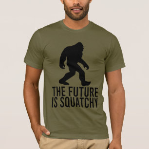 Camiseta O Futuro É Escamuflado - Pé Grande Engraçado