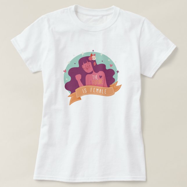 Camiseta O Futuro é Feminino (Frente do Design)