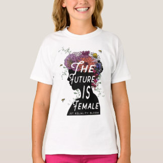 Camiseta O futuro é feminino - Jovens de T-shirt de futebol