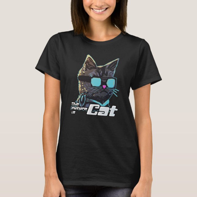 Camiseta O Futuro é Gato (Frente)