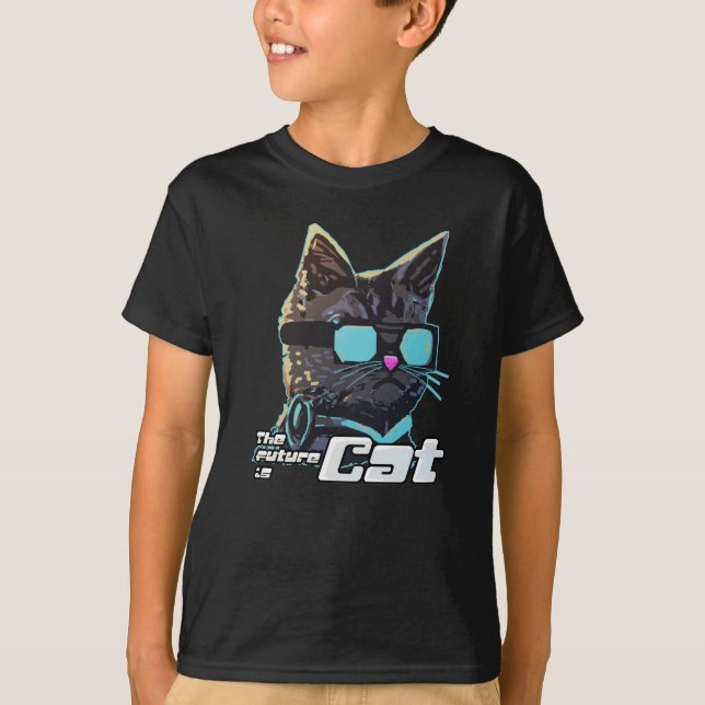 Camiseta O Futuro é Gato (Frente)