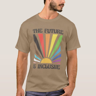 Camiseta O Futuro É Inclusivo Arco-Íris