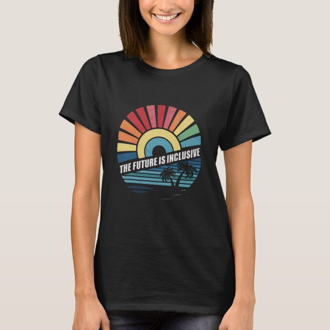Camiseta O Futuro É Inclusivo Direitos LGBT Orgulho Gay  (Frente)