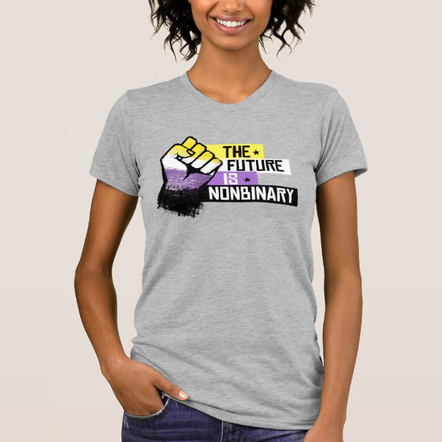 Camiseta O futuro é não-binário (Frente)