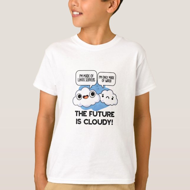 Camiseta O Futuro É Um Computador Climático Engraçado E Tur (Frente)