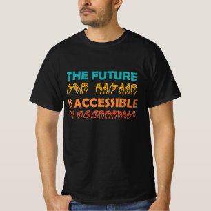 Camiseta O futuro é um idioma de sinal ASL acessível