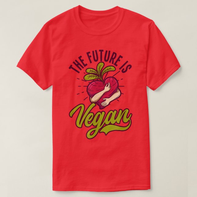 Camiseta O Futuro É Vegan Design Vegan (Frente do Design)