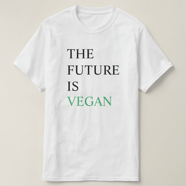 Camiseta O futuro é vegano (Frente do Design)