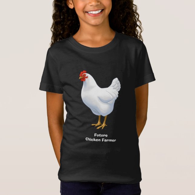 Camiseta O Futuro Engraçado Farmer Branco (Frente)