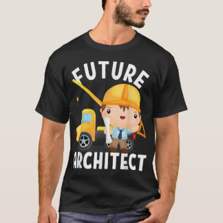 Camiseta O futuro figurino de arquiteto para adultos e cria