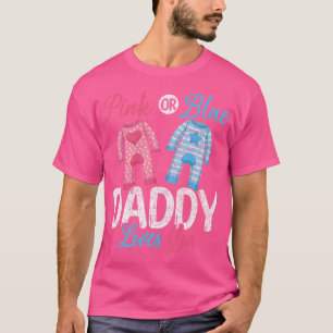 Camiseta O Futuro Pai Rosa Ou Pai Azul Te Ama De Gênero Rev