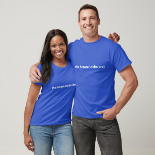 Camiseta O futuro parece um democrata engraçado minimalista