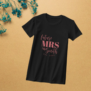 Camiseta O Futuro Personalizado A Sra. Noiva Personalizada
