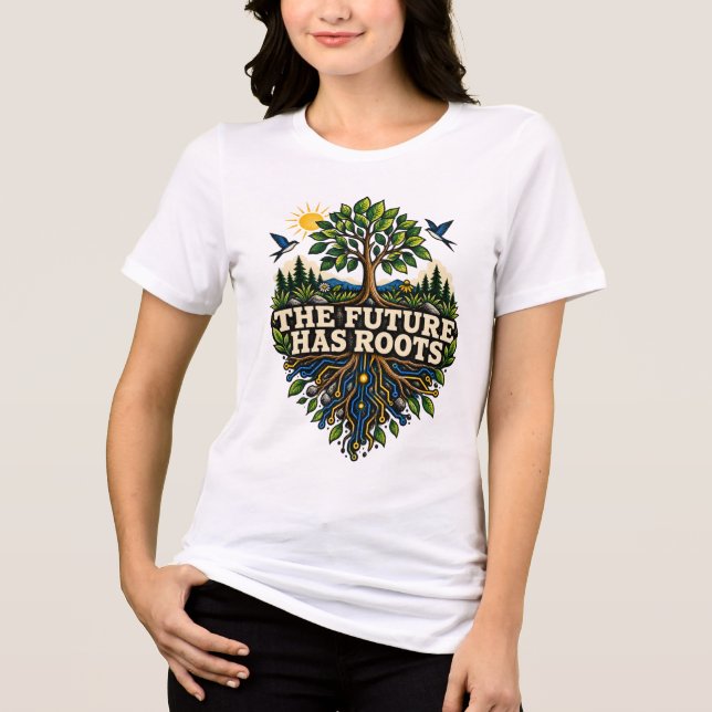 Camiseta O Futuro Tem Raízes (Frente)