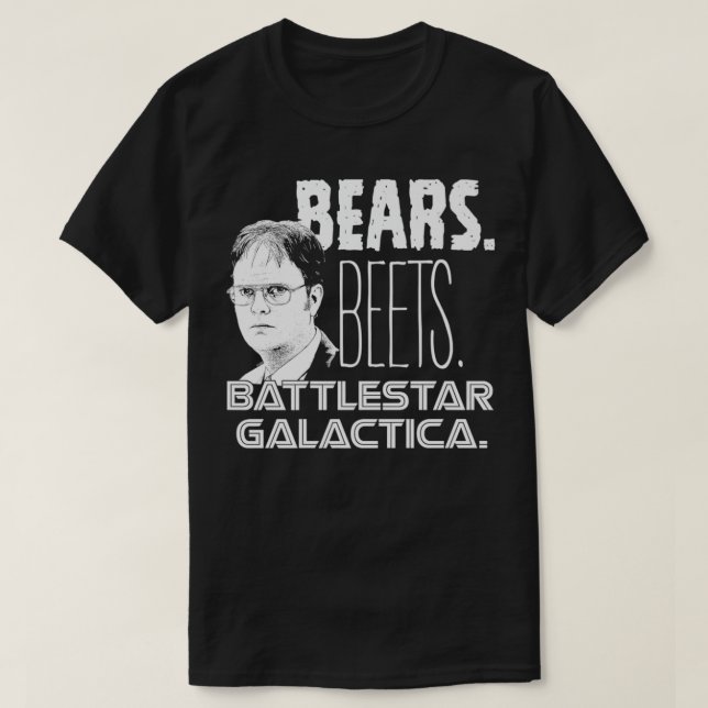 Camiseta O Gabinete Bears Beets Dwight Head Premium (Frente do Design)