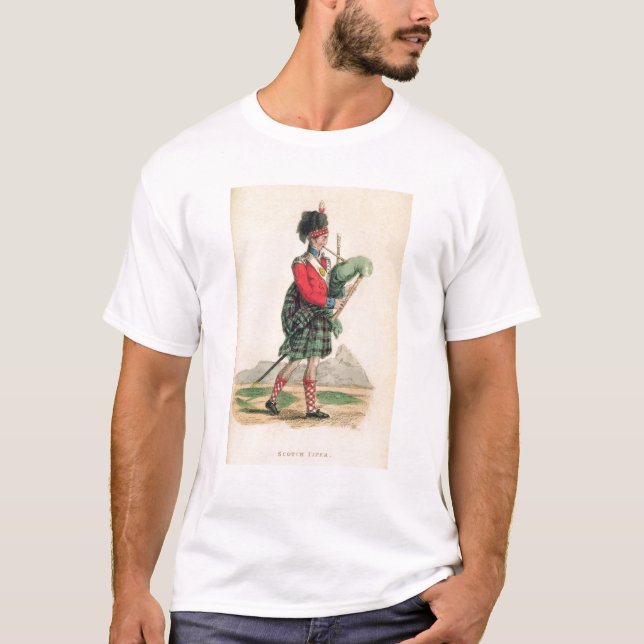 Camiseta O gaiteiro escocês (Frente)