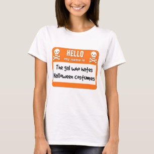 Camiseta O Gal Que Odeia O Nome de etiqueta De Figurinos De
