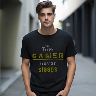 Camiseta O Gamer nunca dorme o melhor t-shirt do Gamer do