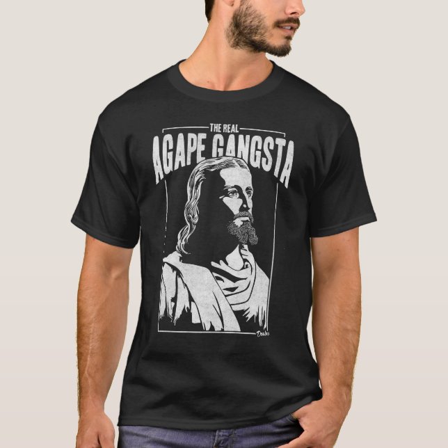 Camiseta O Gangsta pboquiaberto real (Frente)