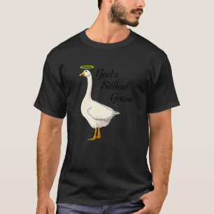 Camiseta O ganso mais bobo de Deus Amantes de pato engraçad