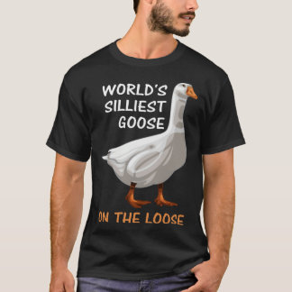 Camiseta O ganso mais bobo do mundo à solta  Bobo  1