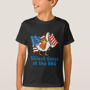 Camiseta O Ganso Mais Silencioso Do Bandeira Americano Chur