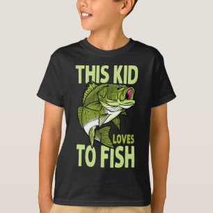 Camiseta O Garoto Ama Pescar Garoto Pescador