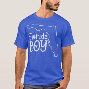 Camiseta O Garoto Do Orgulho Da Flórida Descreve Flo Cresce