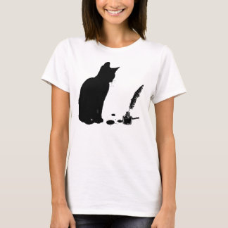 Camiseta O gatinho curioso - gatos & livros