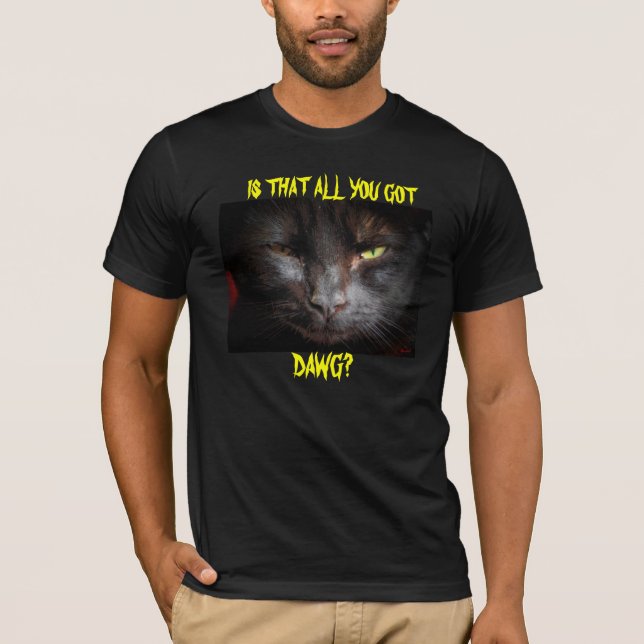 Camiseta O gatinho da conversa do lixo "é que tudo que você (Frente)