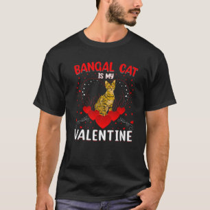 Camiseta O Gato Bengala Engraçado É O Meu Namorados Benga