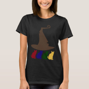Camiseta O Gato Classificador Chapéu Classificador de Gato