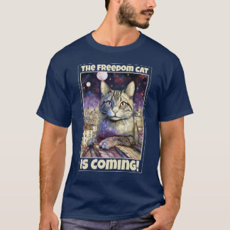 Camiseta O Gato Da Liberdade Está Chegando!