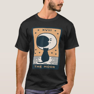 Camiseta O Gato da Lua Cartão Tarot Cartas Místicas Ocultas