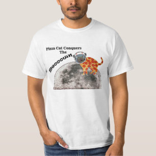 Camiseta O gato da pizza conquista o Meowwwwn