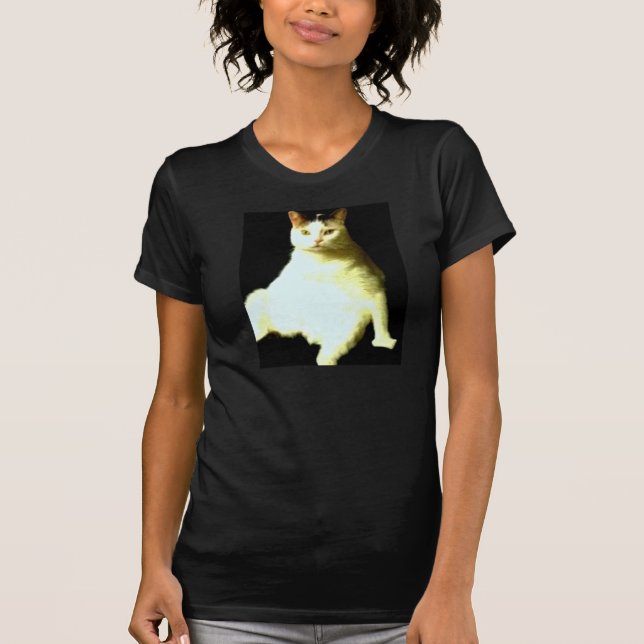 Camiseta O gato de levantamento (Frente)