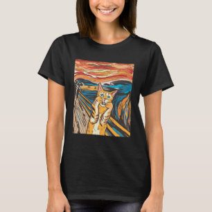 Camiseta O Gato De Pintura Edvard Munchs