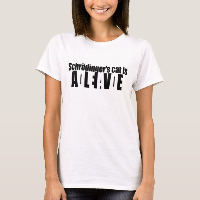 Camiseta O gato de Schrödinger (Frente)