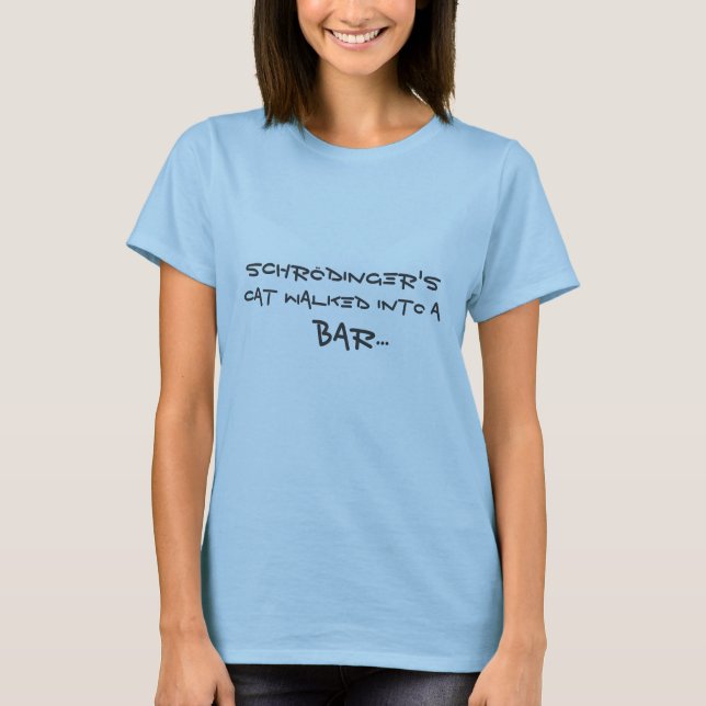 Camiseta O gato de Schrödinger (Frente)