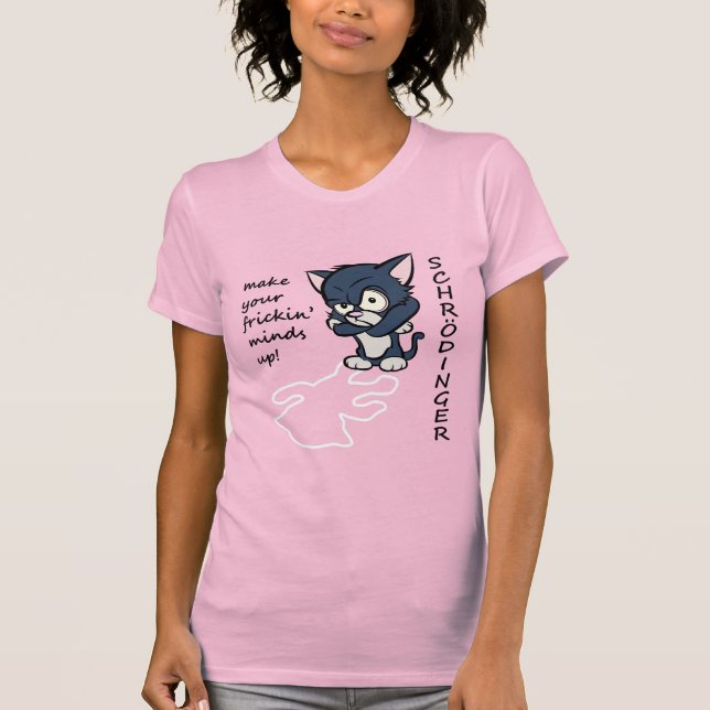 Camiseta O gato de Schrodinger engraçado (Frente)