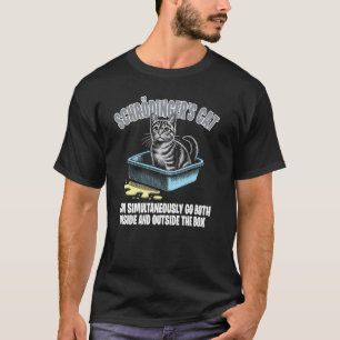 Camiseta O Gato de Schrödinger Pode Entrar e Sair da Li