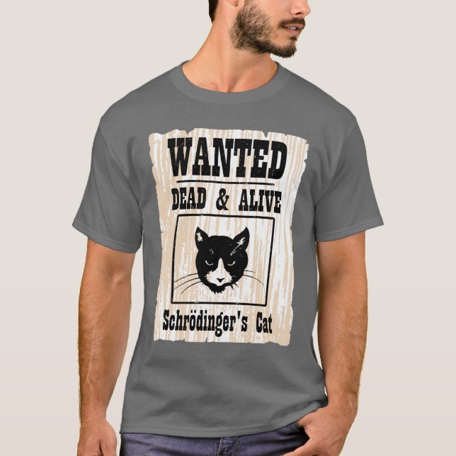 Camiseta O gato de Schrodinger querido (Frente)