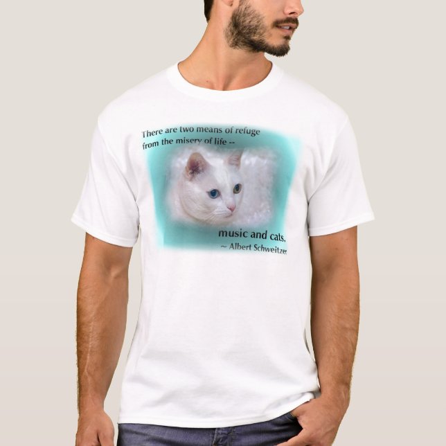 Camiseta O gato de Schweitzer (Frente)