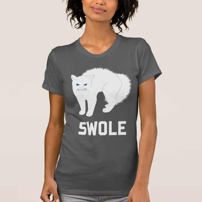 Camiseta O gato de Swole é gatinho Swole (Frente)